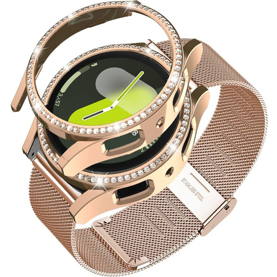 Міланський ремінець-браслет + чохол для Samsung Galaxy Watch 7 44 мм