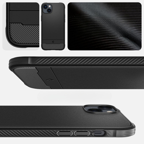 Чoхол Spigen до iPhone 14, Rugged Armor MagSafe, чорний