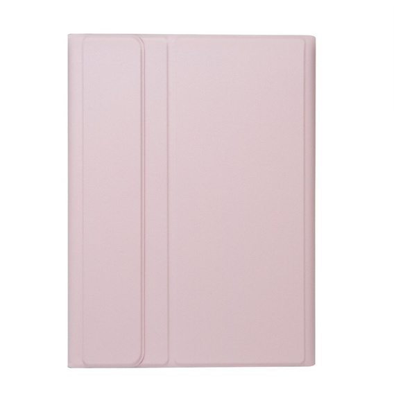 Чохол + клавіатура Apple iPad Pro 11" 5 gen. 2024, Leather Pen Slot TouchPad, рожевий