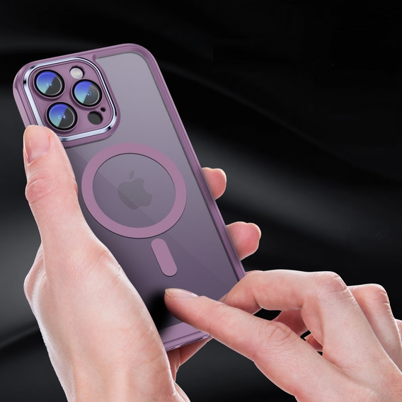 Чехол для iPhone 15 Pro Max, ERBORD Impact Guard, MagSafe, фиолетовый