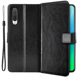 Футляр з клапаном для Xiaomi Mi 9 Lite, Crazy Horse Wallet, чорний