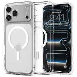 Чехол Spigen Ultra Hybrid MagSafe для iPhone 17 Pro, прозрачный / белый
