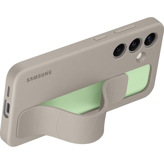 Оригінальний чохол Samsung для Galaxy S24, силіконовий чохол Standing Grip Case, сірий