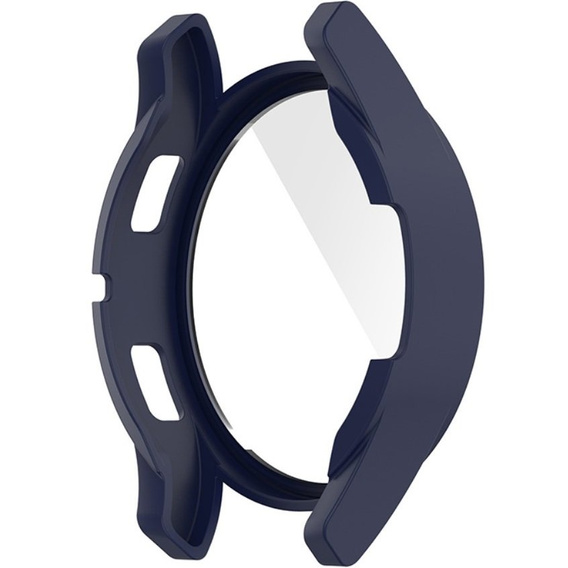 2в1 чехол и защитное стекло для часов Samsung Galaxy Watch 4 44mm, Dark Blue