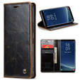 Флип-кейс CASEME для Samsung Galaxy S8+ Plus, Waxy Textured, кофе