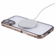 Магнитный чехол с двойным стеклом MagSafe для iPhone 16, золотой