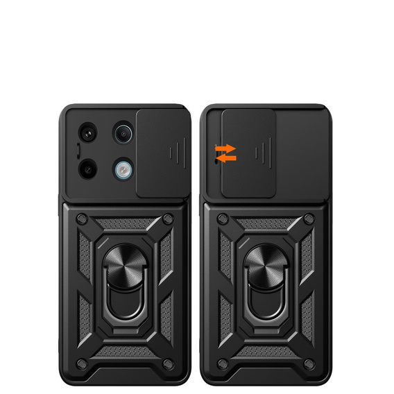 Чехол NOX Camera Slide Xiaomi Redmi Note 13 Pro 5G, CamShield Slide, чёрный