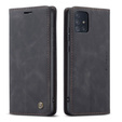 Чехол CASEME для Samsung Galaxy A51, Leather Wallet Case, чёрный