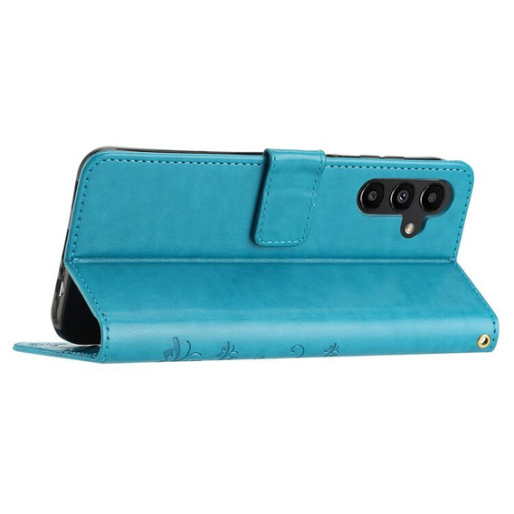 Откидной чехол для Samsung Galaxy A55 5G, Wallet, Butterfly, фиолетовый