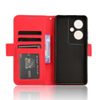 Откидной чехол для Oppo Reno 11F 5G, Card Slot, красный