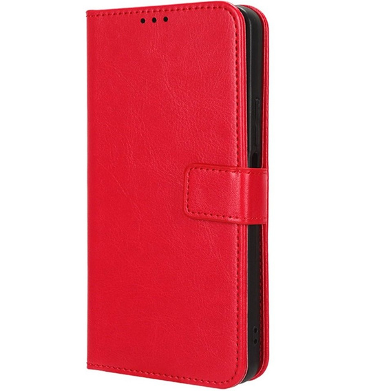Откидной чехол для Honor 90 Lite 5G, Crazy Horse Wallet, красный