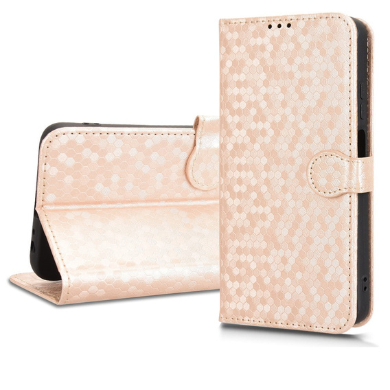 Чохол-фліп для T Phone 3 5G, Wallet Rhombus, золотий