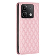 Чохол-книжка для Xiaomi Redmi Note 13 5G, Wallet, BINFEN COLOR, рожевий