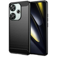 Чoхол до Xiaomi Poco F6, Carbon, чорний