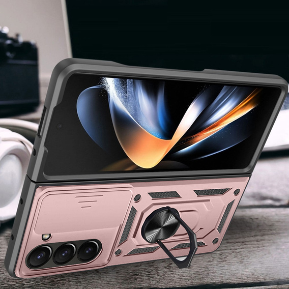 Чохол NOX Camera Slide Samsung Galaxy Z Fold5 5G, CamShield Slide, рожевий rose gold