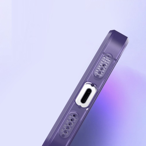 Ultra Slim чохол для iPhone 15, прозорий / фіолетовий