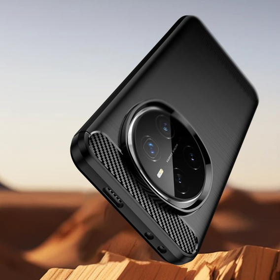 Чехол до Honor Magic 7 Pro, Carbon, чёрный