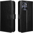 Откидной чехол для Motorola Edge 50 Neo / Motorola ThinkPhone 25, Crazy Horse Wallet, чёрный