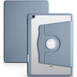 Чехол для iPad 10.2" 2021/2020/2019 (9/8/7 gen.), с местом для стилуса, поворачивающийся на 360°, фиолетовый