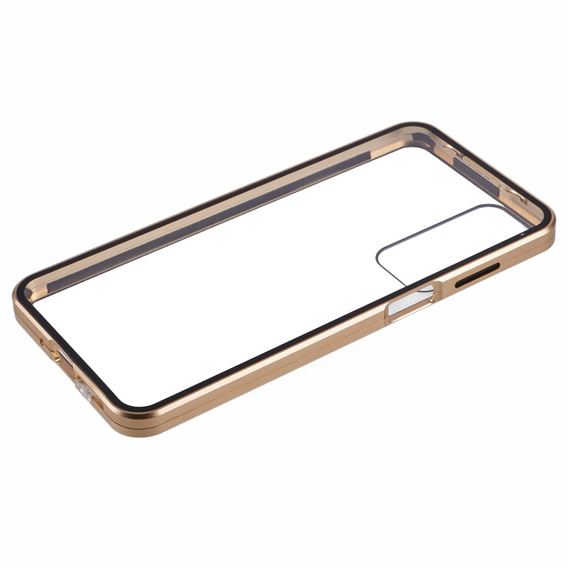 Чохол для Samsung Galaxy A16, Magnetic Dual Glass, золотий