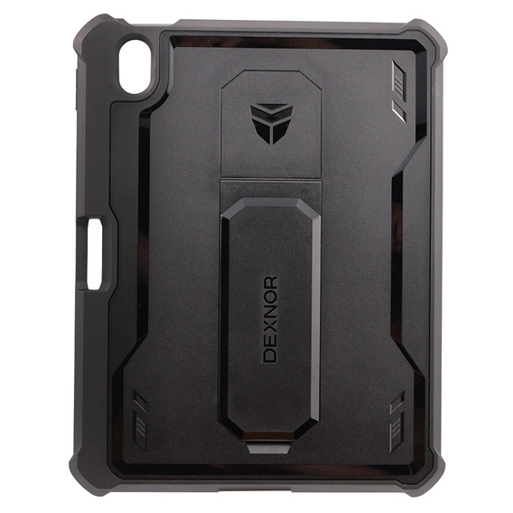 Бронированный чехол для iPad 10.9 2022 10 Gen, Dexnor Full Body, чёрный