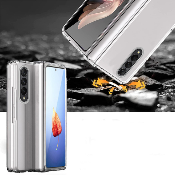 Стильный чехол Hinge Cover с защитой камеры для  Samsung do Galaxy Z Fold4 5G, Transparent