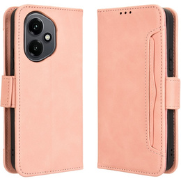 Футляр з клапаном для Honor 400 5G, Card Slot, рожевий