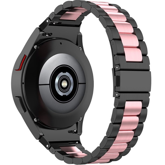 Браслет Stainless для  Samsung Galaxy Watch 4 / 4 Classic - Black/Pink