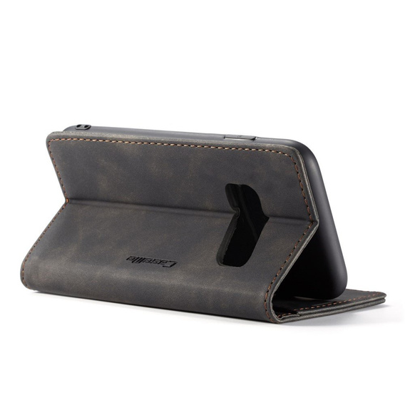 Чехол CASEME для Samsung Galaxy S10 Plus, Leather Wallet Case, чёрный