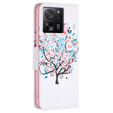 Флип-кейс для Xiaomi 13T / 13T Pro / Redmi K60 Ultra, Wallet, colorful tree, белый