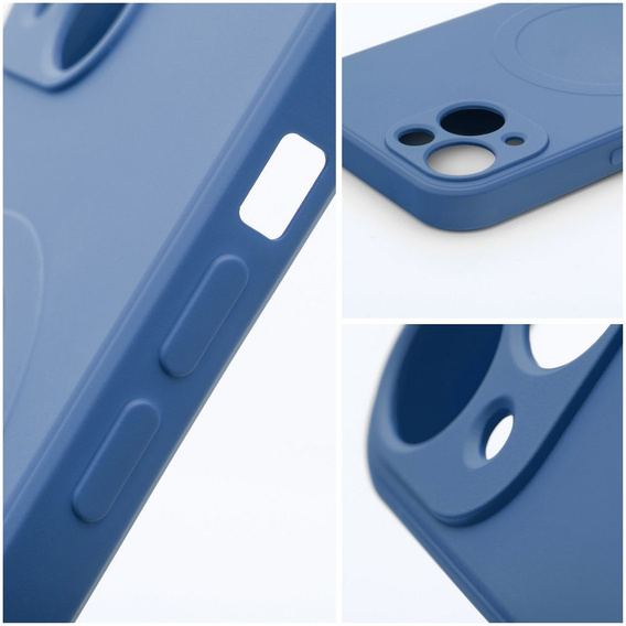 ERBORD Чехол Silicone Mag Cover для iPhone 15, синий