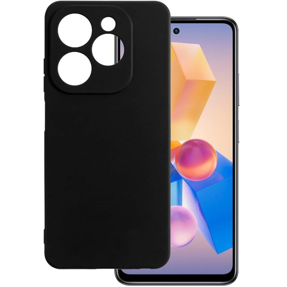 Чoхол до Infinix Hot 40i, Silicone Lite, чорний