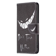 Откидной чехол для Samsung Galaxy A55 5G, Wallet, Don't Touch My Phone, чёрный