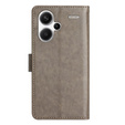 Чохол-книжка для Xiaomi Redmi Note 13 Pro+, Butterfly, сірий