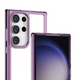 Чехол до Samsung Galaxy S23 Ultra, Fusion Hybrid, прозрачный / фиолетовый