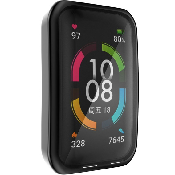 Чехол 2в1 с защитой экрана для часов Huawei Band 6/7, Black