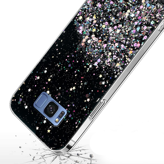 Чехол до Samsung Galaxy S8, Glittery, чёрный