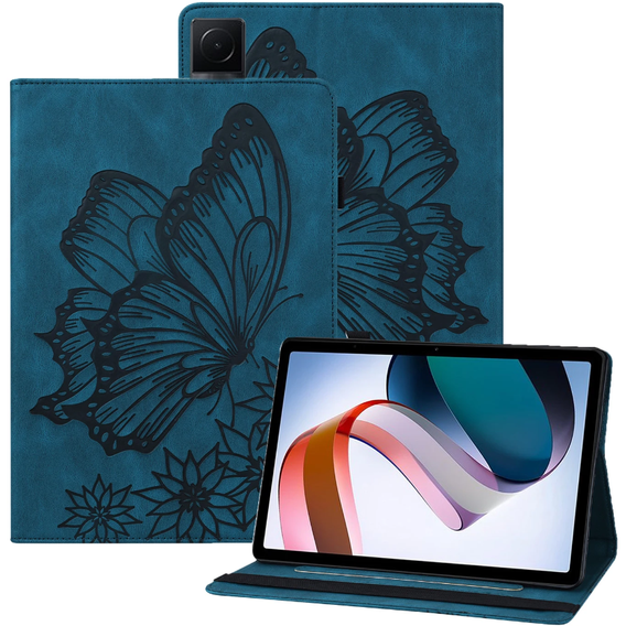 Чехол до Lenovo Tab M9, Wallet Pen Slot, butterflies, коричневый