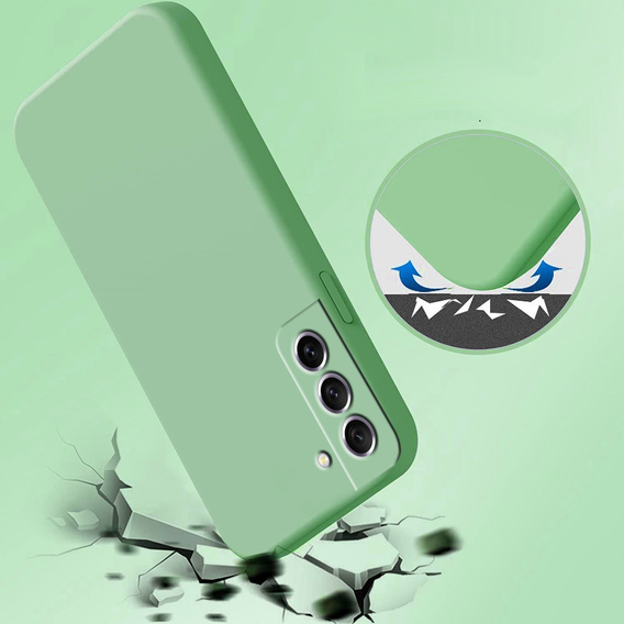 Чехол до Samsung Galaxy S21 FE, Silicone Lite, мятный
