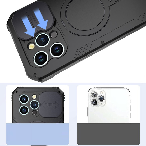 Чохол для iPhone 15, DefenderMag, чорний