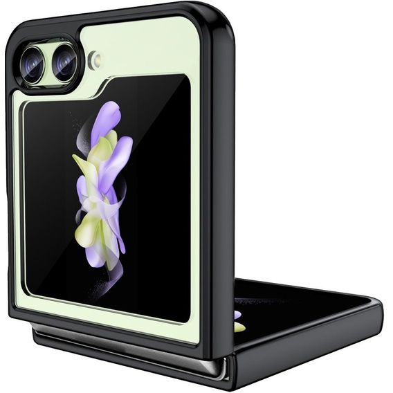 Чехол до Samsung Galaxy Z Flip 5 5G, Fusion Hybrid, прозрачный / черный