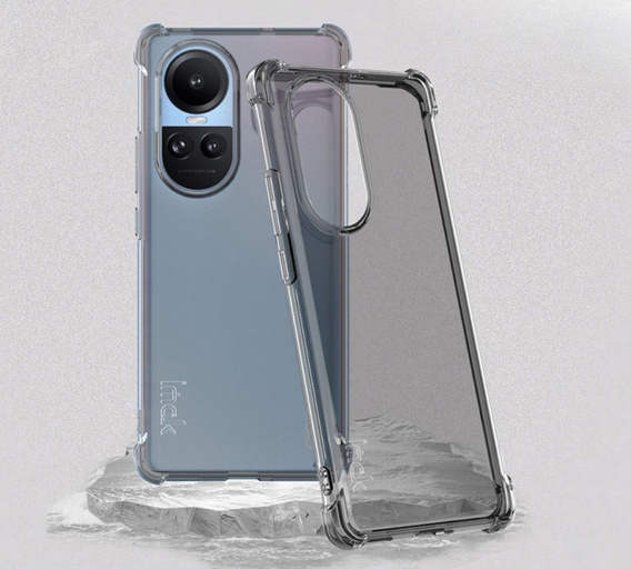 Чехол IMAK до Oppo Reno 10 / 10 Pro, Dropproof, прозрачный / черный