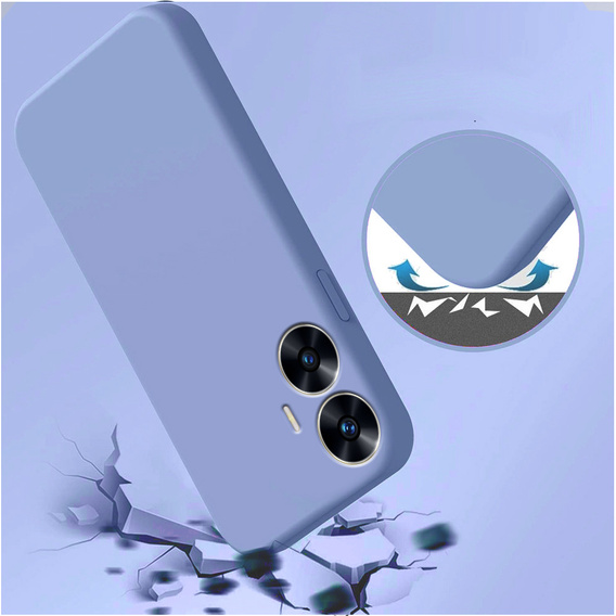 Чoхол до Realme C55, Silicone Lite, фіолетовий