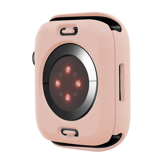 2в1 чохол та захисне скло для годинника Apple Watch 7/8/9 45mm, Pink
