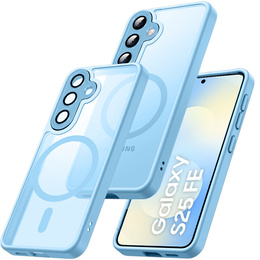 Матовый чехол для iPhone 17, для MagSafe, полупрозрачный синий