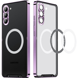 Захисний чохол для камери Samsung Galaxy S23 FE, CamShield MagSafe, прозорий / фіолетовий