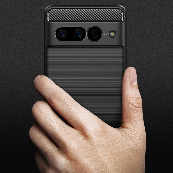 Чехол до Google Pixel 7 Pro, Carbon, чёрный