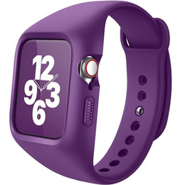 Ремінець + чохол Suritch для Apple Watch 4/5/6/7/8/SE 44/45mm, фіолетовий