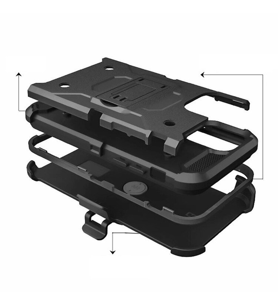 Чeхол  ERBORD SHOCK до   iPhone 11 Pro Max - Carbon Black