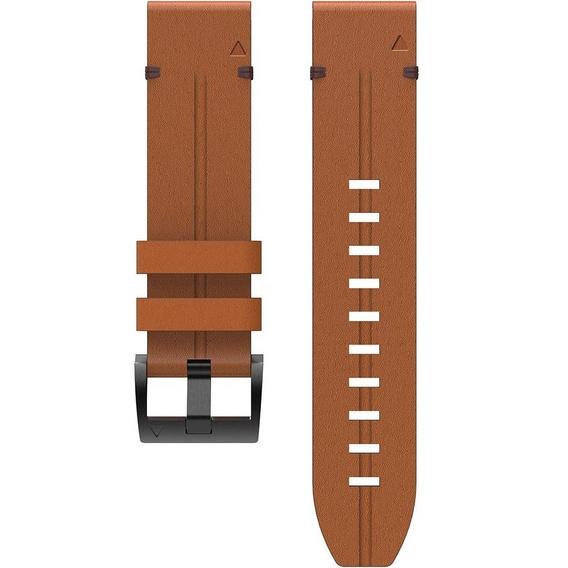Кожаный ремешок для часов Garmin Fenix 5/6/6 Pro / 7 / Forerunner 935/945 (22mm) - Brown